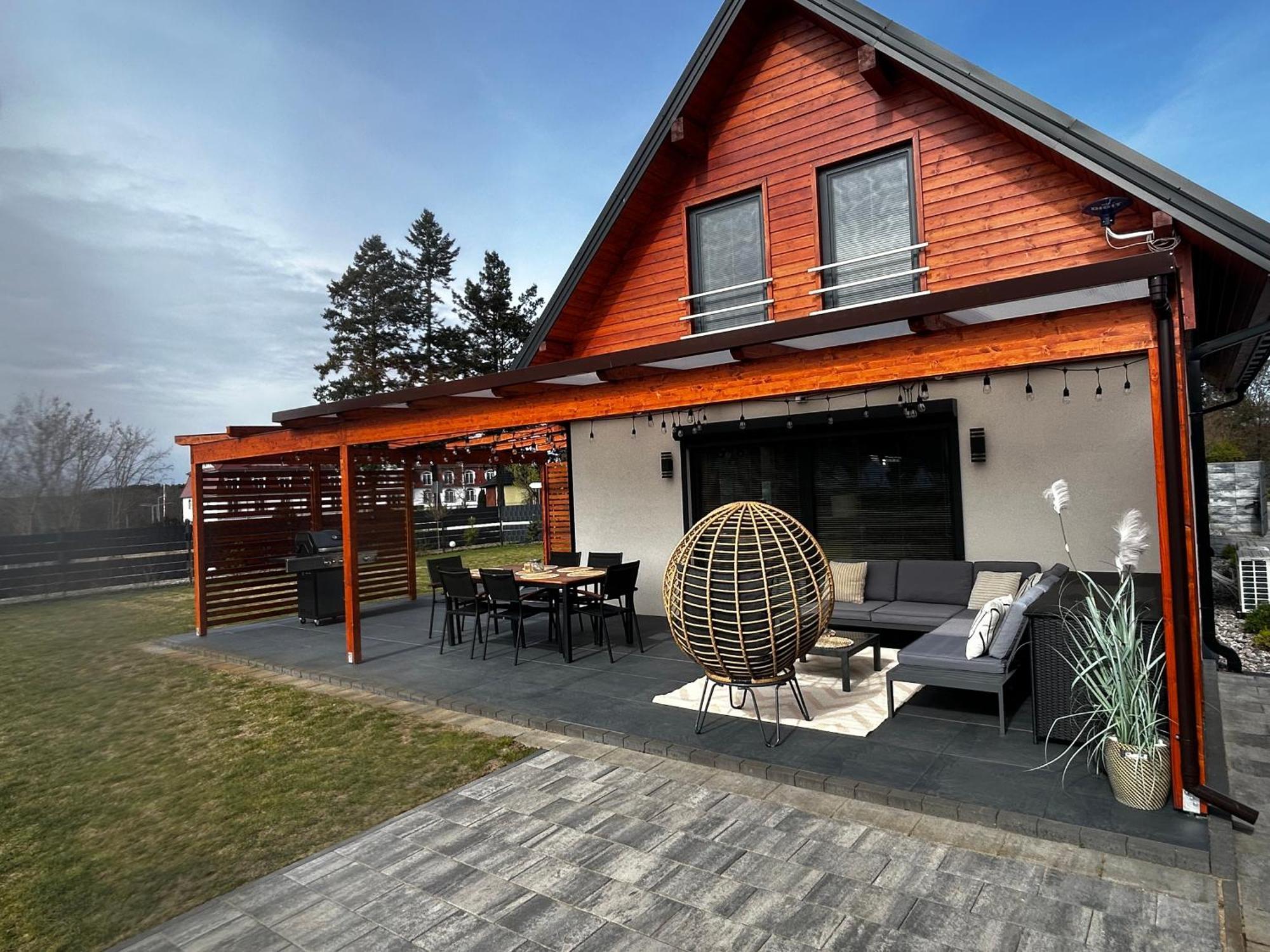 Lake Houselubniewice Domek Caloroczny Z Jacuzzi Blisko Jeziora Exterior photo